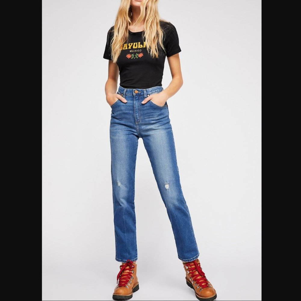 Wrangler High-Rise Heritage Fit Jeans from Free People